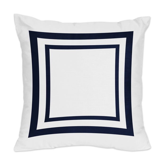 Sweet Jojo Designs Anchors Away Throw Pillows Set Of 2 Bed