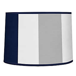 Sweet Jojo Designs Navy and Grey Stripe Lampshade