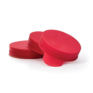 RSVP 4-Piece Silicone Jar Covers Set. View a larger version of this product image.