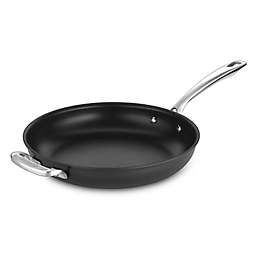 Cuisinart® DS Induction Ready Nonstick 12-Inch Hard Anodized Skillet with Helper Handle in Grey