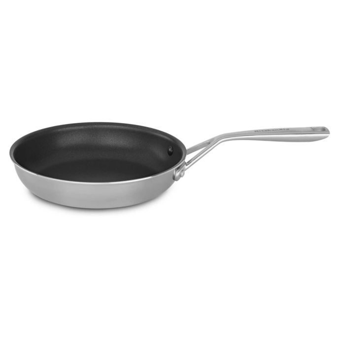 Kitchenaid® Nonstick Tri-Ply Stainless Steel Skillet  Bed Bath & Beyond