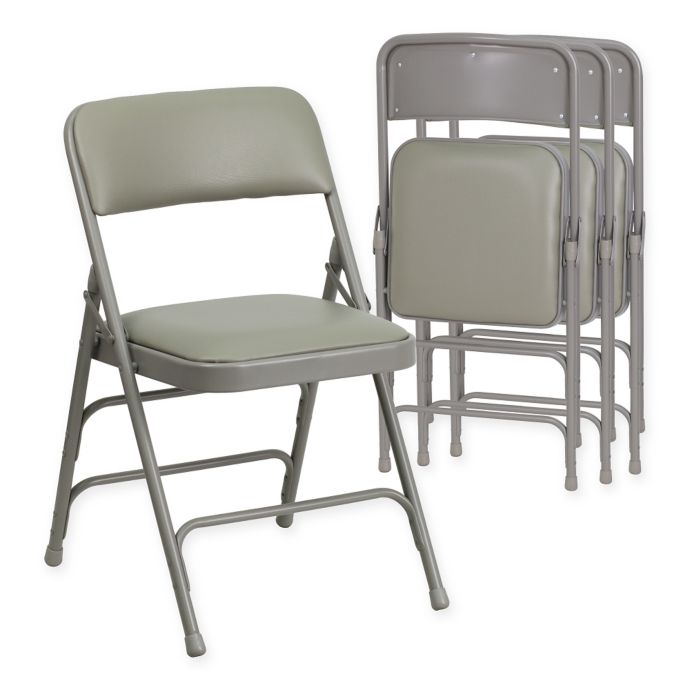 Flash Furniture Hercules Vinyl 4-Pack Folding Chair | Bed Bath & Beyond