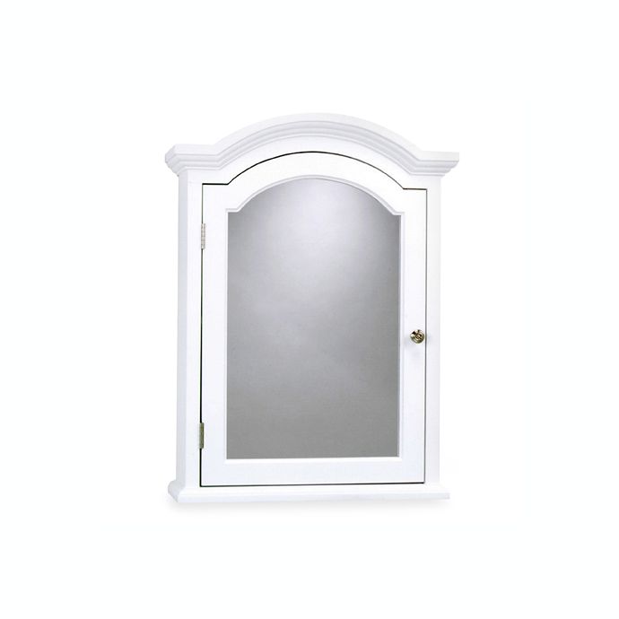 Arch Crown Molding White Medicine Cabinet Bed Bath Beyond