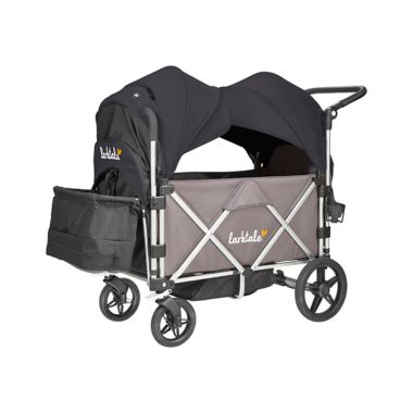Larktale&trade; Caravan&trade; Stroller/Wagon with Canopy in Byron Black. View a larger version of this product image.