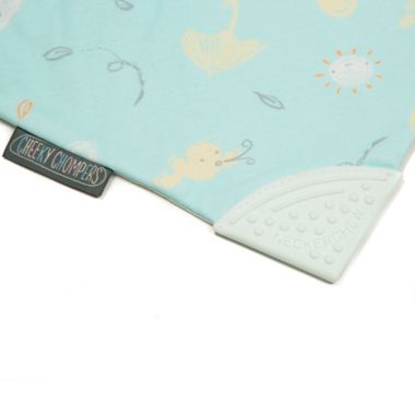Cheeky Chompers&reg; Neckerchew&reg; Windy Day 2-in-1 Teething Bandana Bib in Light Blue. View a larger version of this product image.