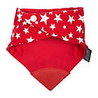 Alternate image 1 for Cheeky Chompers&reg; Neckerchew&reg; 2-in-1 Teething Bandana Bib in Red Star Pattern