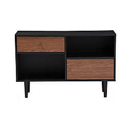 Baxton Studio Auburn Sideboard Storage Cabinet in Dark Brown