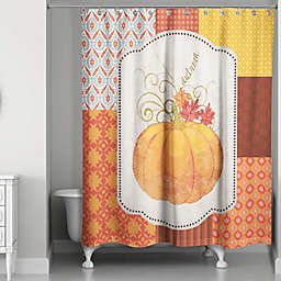 Autumn Pumpkin Shower Curtain