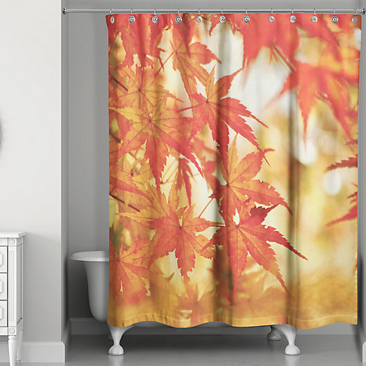 Alternate image 1 for Autumn Leaves Shower Curtain