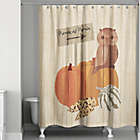 Alternate image 0 for Pumpkin Patch Owl Shower Curtain in Orange/Brown