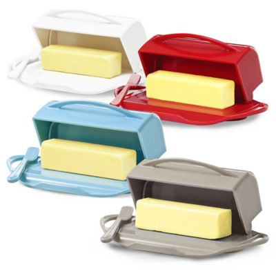 Butterie™ Flip-Top Butter Dish With Spreader | Bed Bath And Beyond Canada