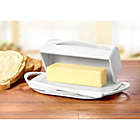 Alternate image 5 for Butterie&reg; Flip-Top Butter Dish with Spreader in White