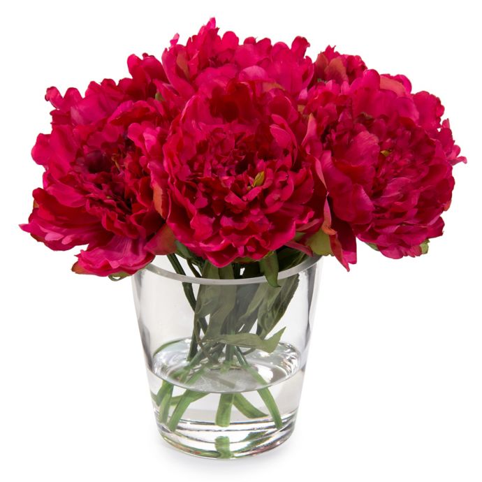 JohnRichard 12Inch Raspberry Nosegay Fuchsia Peonies Floral