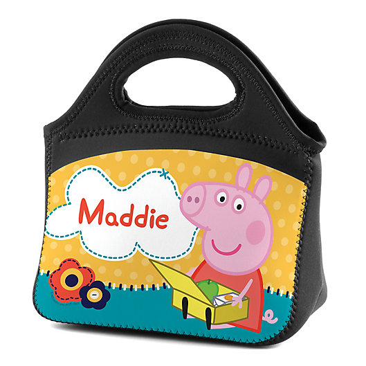 Alternate image 1 for Peppa Pig™ Lunch Tote in Black