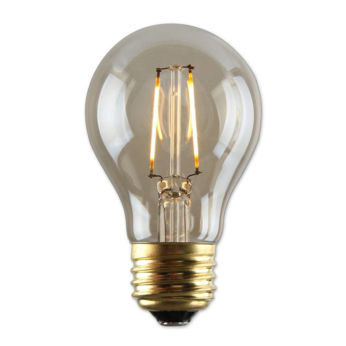 Luminance Nostalgia 2Watt Amber Filament LED A19 Light Bulb Bed Bath and Beyond Canada