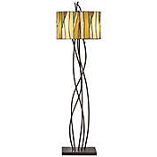 Pacific Coast&reg; Lighting Oak Vine Floor Lamp in Bronze with Glass Shade