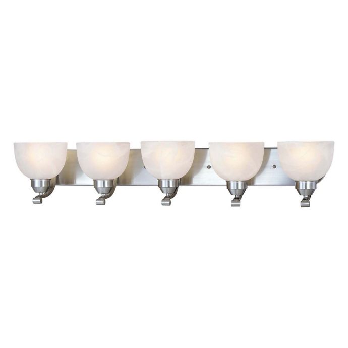 Minka Lavery Paradox 5 Light Semi Flush Bath Fixture With Brushed Nickel Finish Bed Bath Beyond