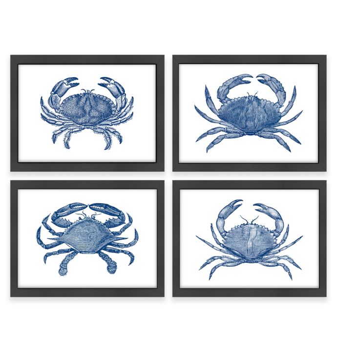 Americanflat Crab Framed Wall Art Collection Bed Bath Beyond