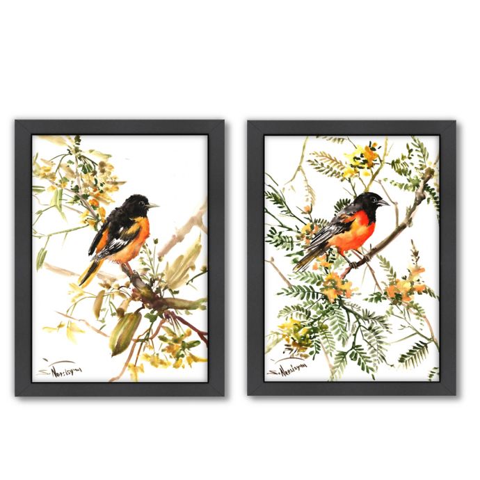 Americanflat Baltimore Oriole Wall Art Collection | Bed ...