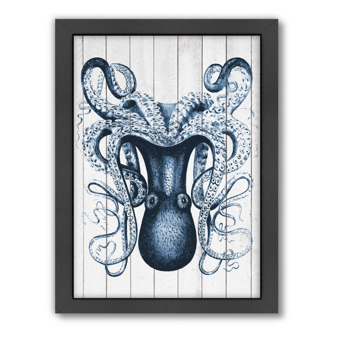 Americanflat Wood Odd Angle Octopus Framed Wall Art Bed Bath Beyond