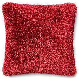 Loloi Shaggy 22-Inch Square Throw Pillow in Red