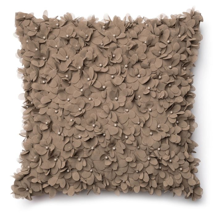 Loloi Flower Petal Square Throw Pillow In Grey Bed Bath Beyond
