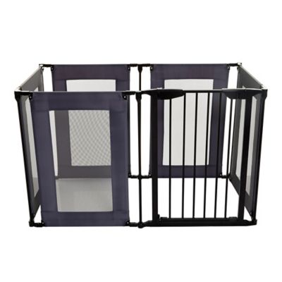 baby gate grey