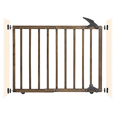 Dreambaby&reg; Nottingham Wooden Walk Through Gro-Gate&reg; in Driftwood. View a larger version of this product image.