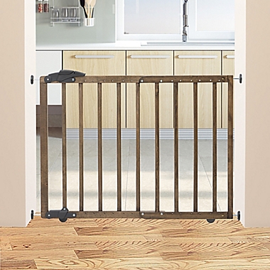 Dreambaby&reg; Nottingham Wooden Walk Through Gro-Gate&reg; in Driftwood. View a larger version of this product image.
