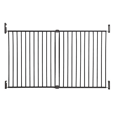 Dreambaby&reg; Broadway Extra Wide Gro-Gate&reg; in Charcoal. View a larger version of this product image.