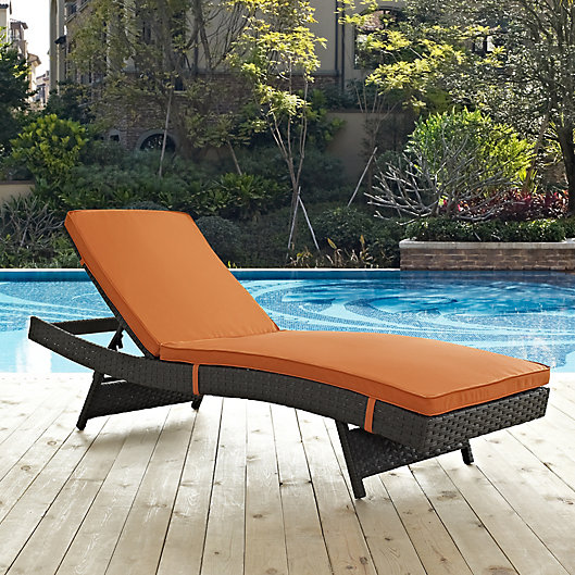 Alternate image 1 for Modway Sojourn Outdoor Chaise in Sunbrella® Canvas