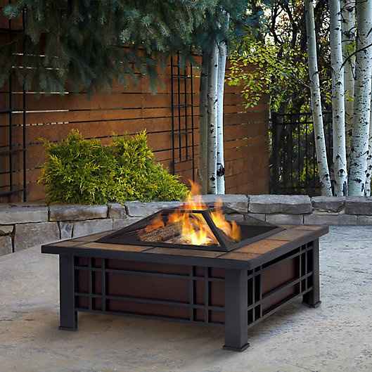 Alternate image 1 for Real Flame® Morrison Fire Pit in Black