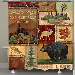 Laural Home® Lodge Collage I Shower Curtain
