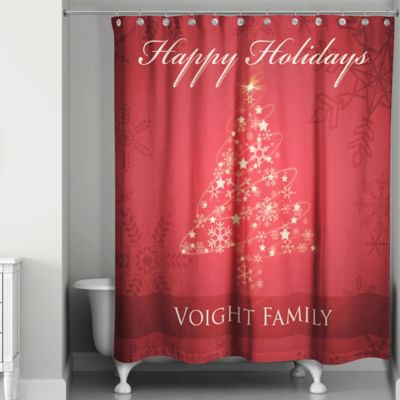 Gold And Bright Shower Curtain In Red, Chocolate Brown And Red Shower Curtain
