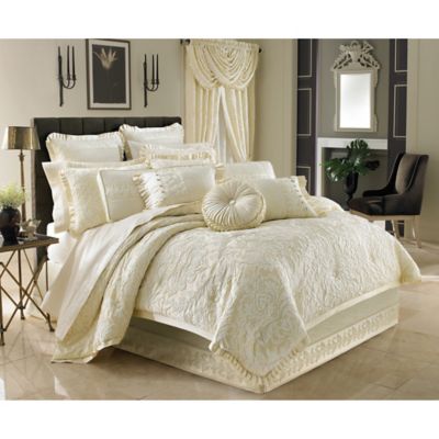 J. Queen New York&trade; Marquis Queen Comforter Set in Ivory