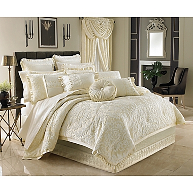 J. Queen New York&trade; Marquis King Comforter Set in Ivory. View a larger version of this product image.