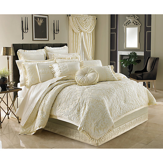 Ivory Queen Hotel New York 6pc Bed Ensemble Oversized Comforter Set 