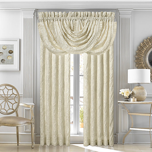 Alternate image 1 for J. Queen New York™ Marquis 84-Inch Rod Pocket Window Curtain Panel Pair in Ivory