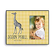 Sweet Giraffe Personalized Picture Frame in Yellow