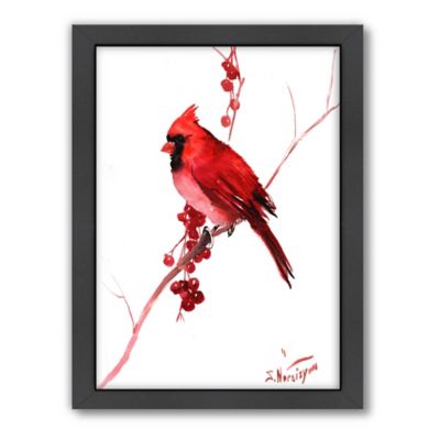 cardinal bird slippers