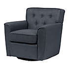 Alternate image 0 for Baxton Studio Canberra Fabric Swivel Lounge Chair in Grey