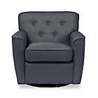 Alternate image 1 for Baxton Studio Canberra Fabric Swivel Lounge Chair in Grey