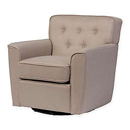 Baxton Studio Canberra Fabric Swivel Lounge Chair