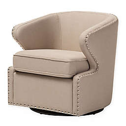 Baxton Studio Finley Swivel Arm Chair
