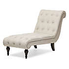 Alternate image 1 for Baxton Studio Layla Button-Tufted Chaise Lounge