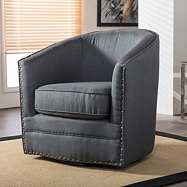 Baxton Studio Porter Swivel Tub Chair. View a larger version of this product image.