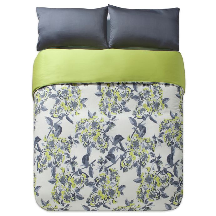 Kensie Etta Duvet Cover Set In Grey Green Bed Bath And Beyond Canada