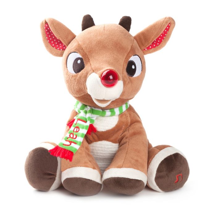 Rudolph Music Lights Plush Toy Bed Bath Beyond