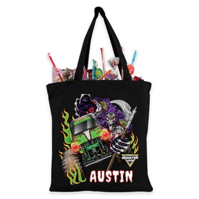 Monster Jam Grave Digger Trick-Or-Treat Bag in Black