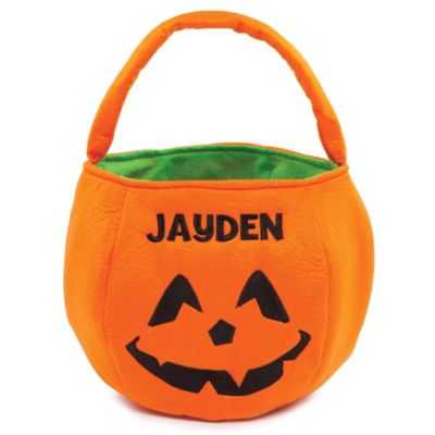 Pumpkin Trick-Or-Treat Bag in Orange